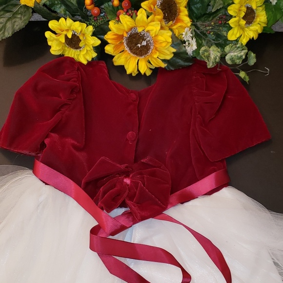 Girls velvet and tulle dress - Picture 2 of 3